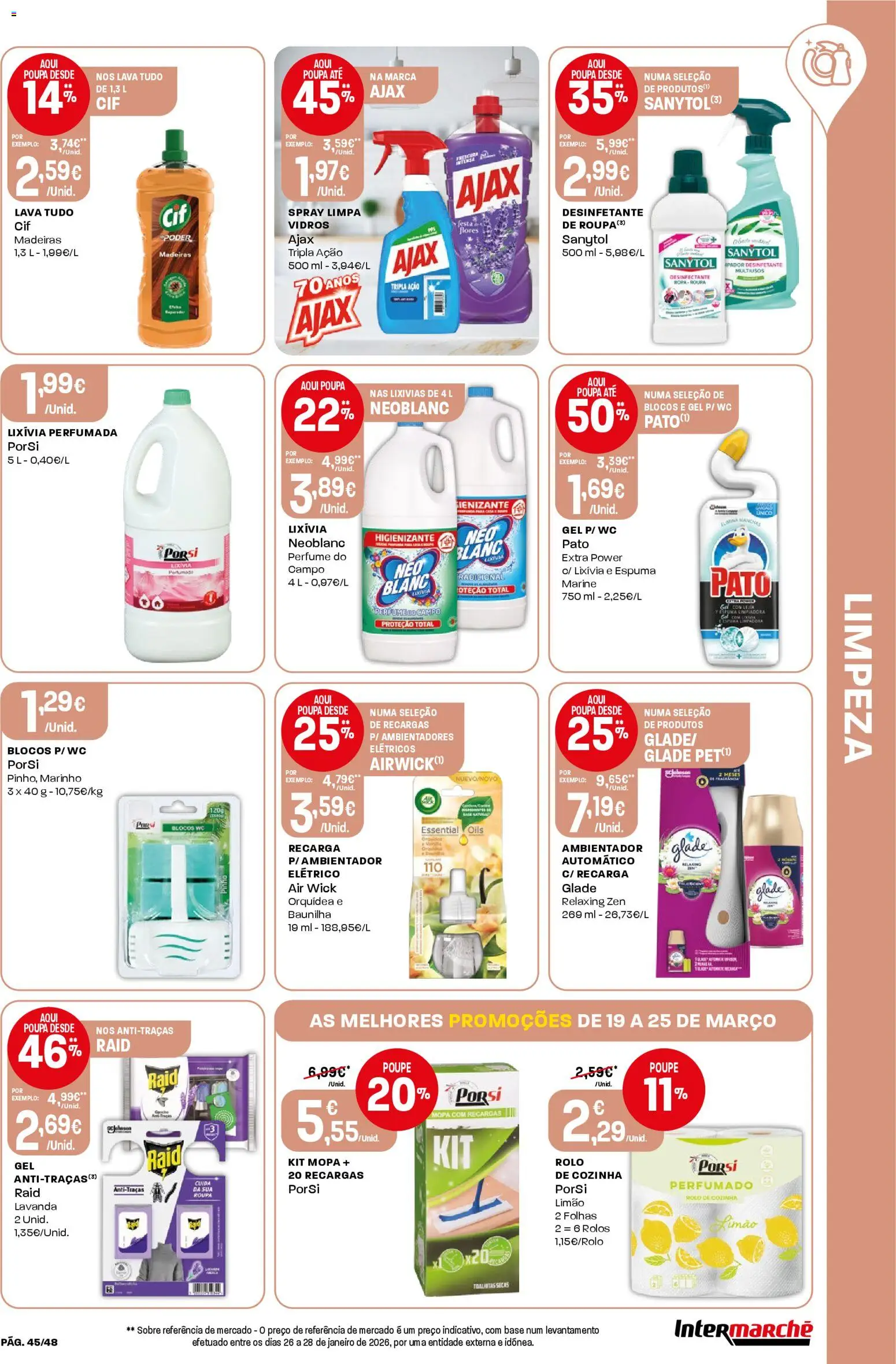 Intermarché folheto │ válido de 19.03.2026 | Página: 45 | Produtos: Perfume, Base, Madeiras
