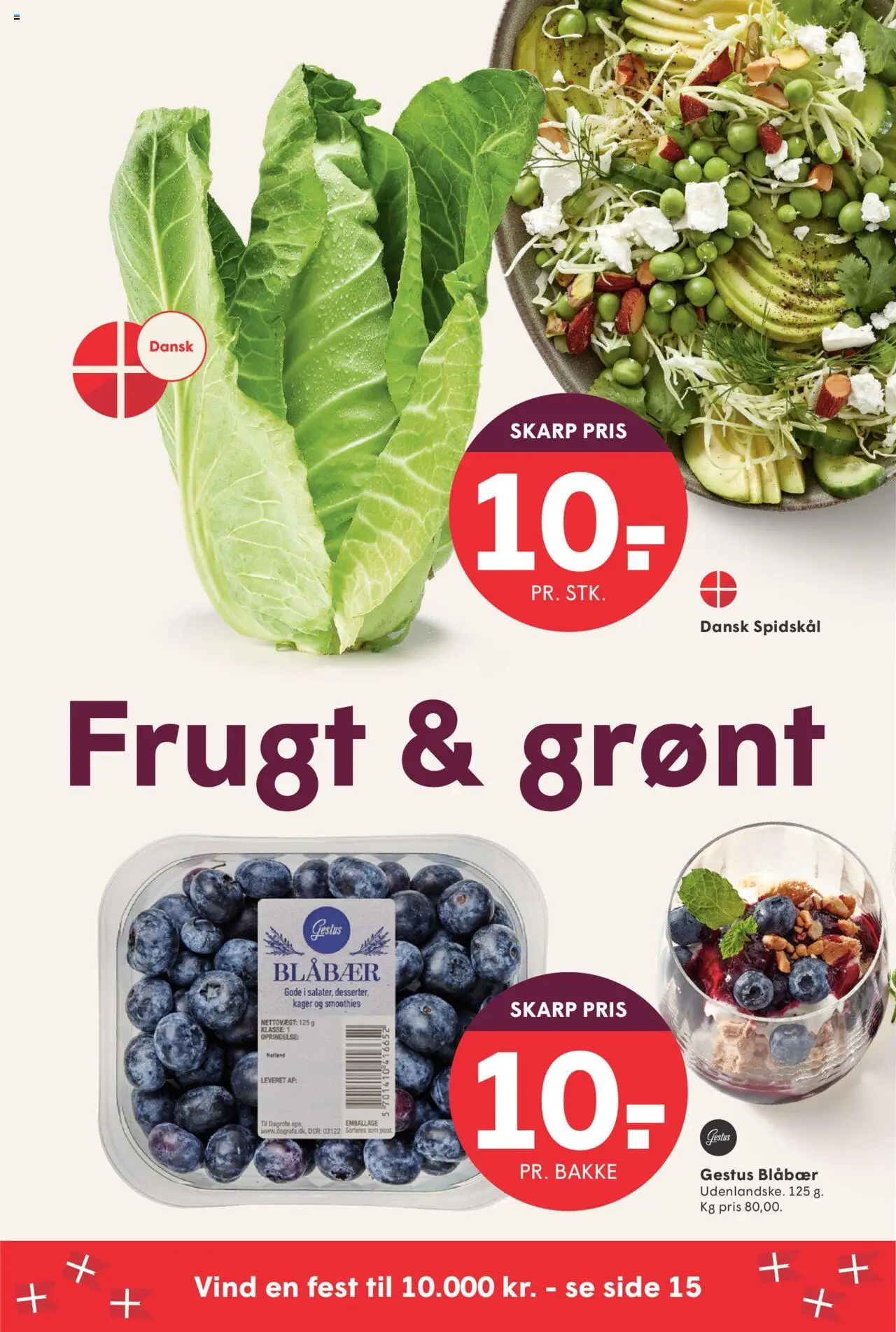 Spar tilbudsavis – gyldig fra 03.10.2025 | Side: 5 | Produkter: Blåbær, Kager, Spidskål, Søm