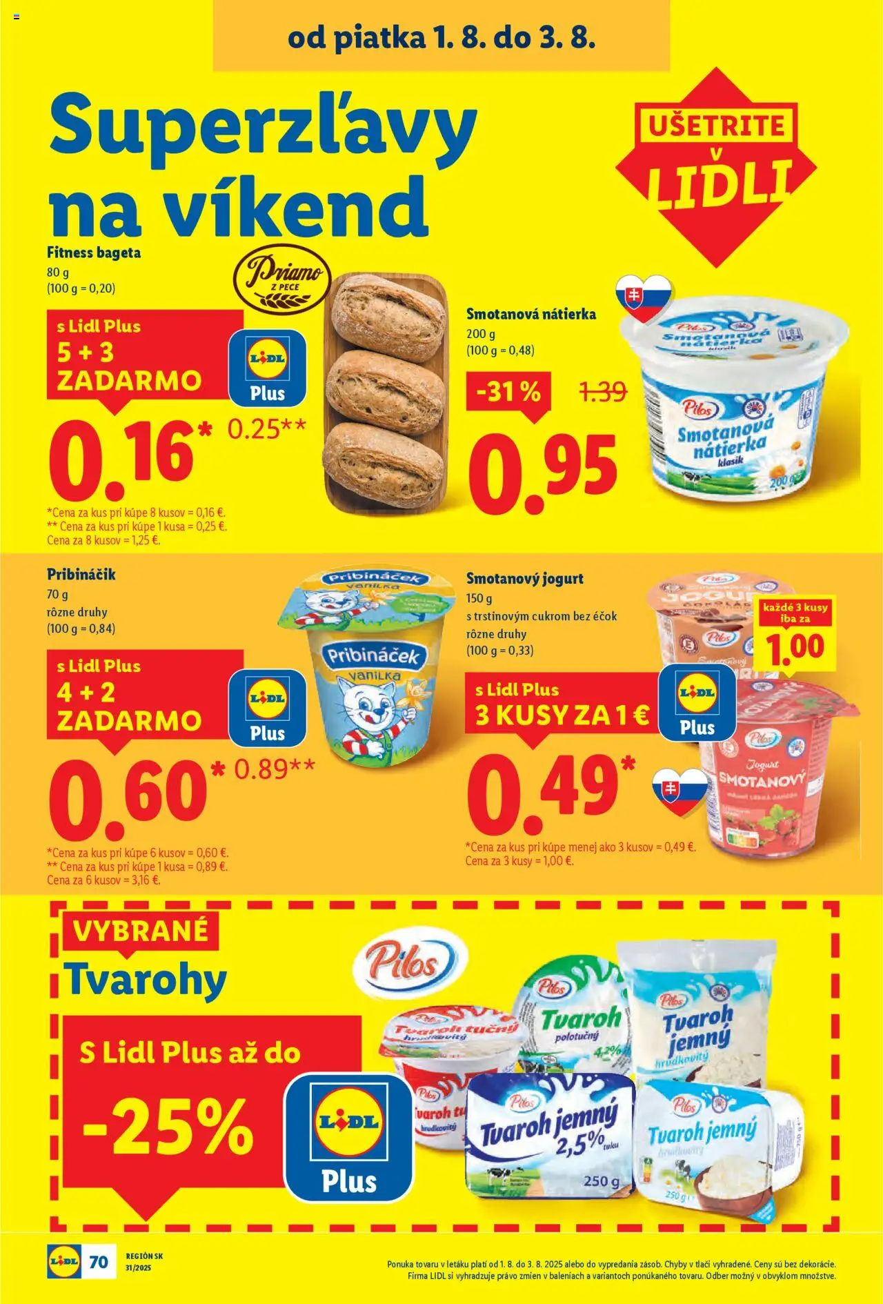 Lidl leták │ platný od 28.07.2025 | Strana: 83 | Produkty: Jogurt, Pribináčik, Tvaroh