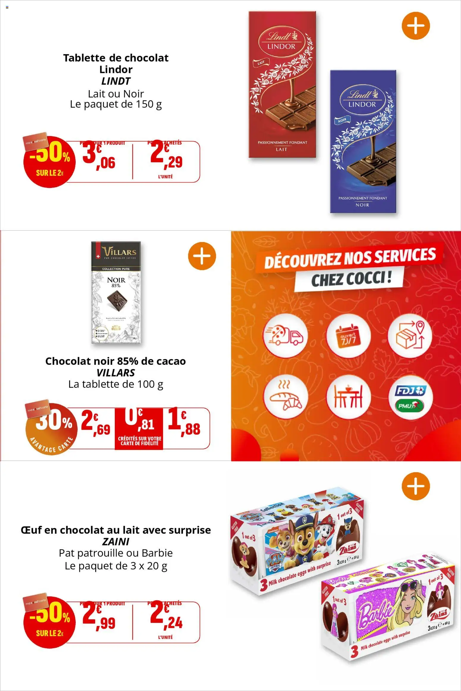 {H1} | Page: 22 | Produits: Tablette, Lait, Chocolat, Lindt