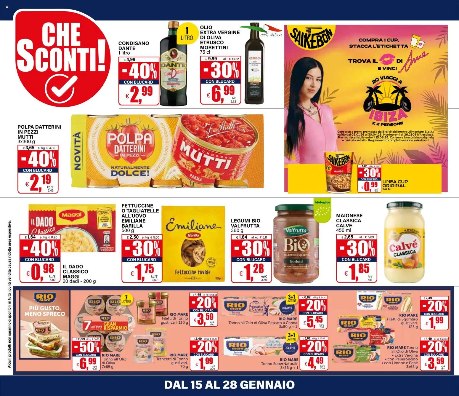 Volantino Il Gigante del 15.01.2026 | Pagina: 18 | Prodotti: Legumi, Pomodori, Mutti, Sgombro