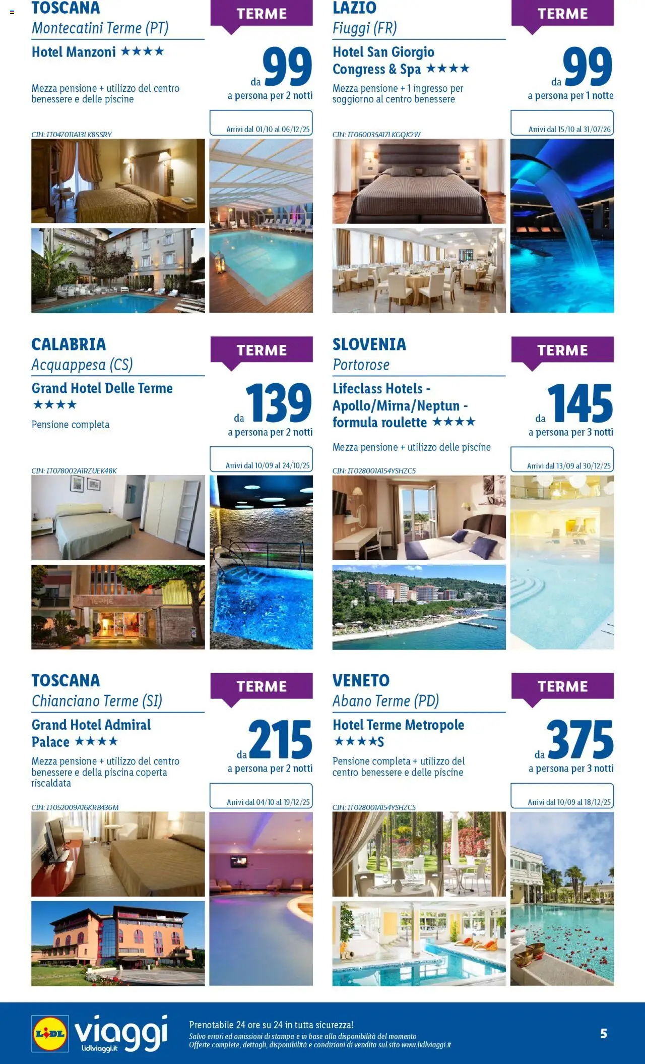 Volantino Lidl del 08.09.2025 | Pagina: 5 | Prodotti: Piscina, Stampa, Coperta
