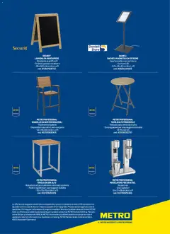 Anteprima del volantino Metro Hotel catalogo valido a partire dal 17.10.2025 | Pagina: 109 | Prodotti: Poggiapiedi, Bacheca, Sgabello, Miscelatore