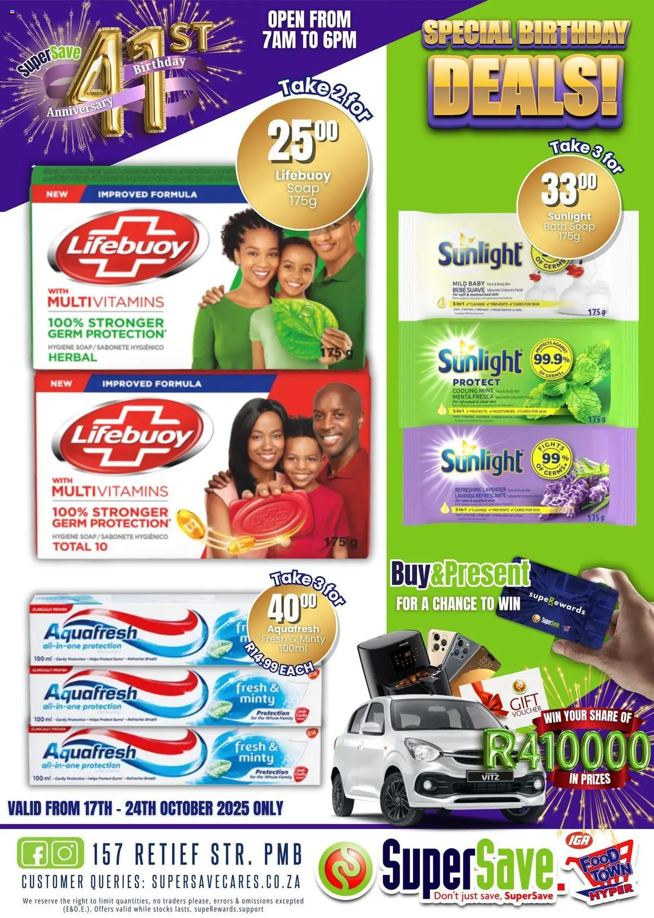 New Super Save catalogue – valid from 17.10.2025 | Page: 91 | Products: Bath, Multivitamins, Soap