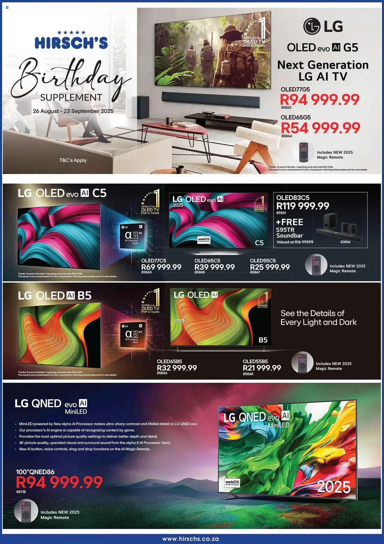 Hirsch's Specials │ valid from 28.08.2025 | Page: 7 | Products: TV, Light, Soundbar, Remote