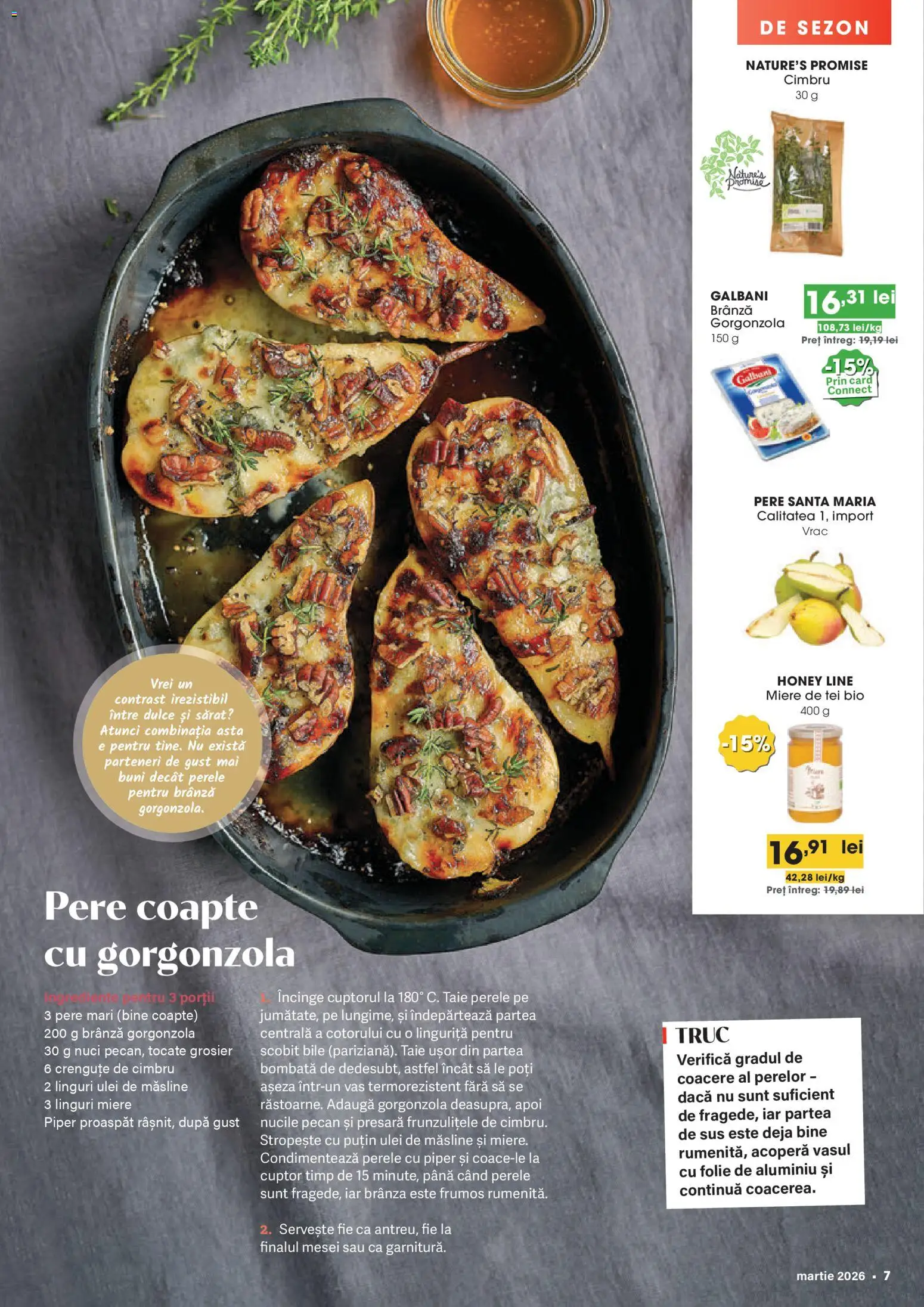 Noul catalog Mega Image – valabil de la 26.02.2026 | Pagină: 7 | Produse: Cuptor, Măsline, Gorgonzola, Nuci