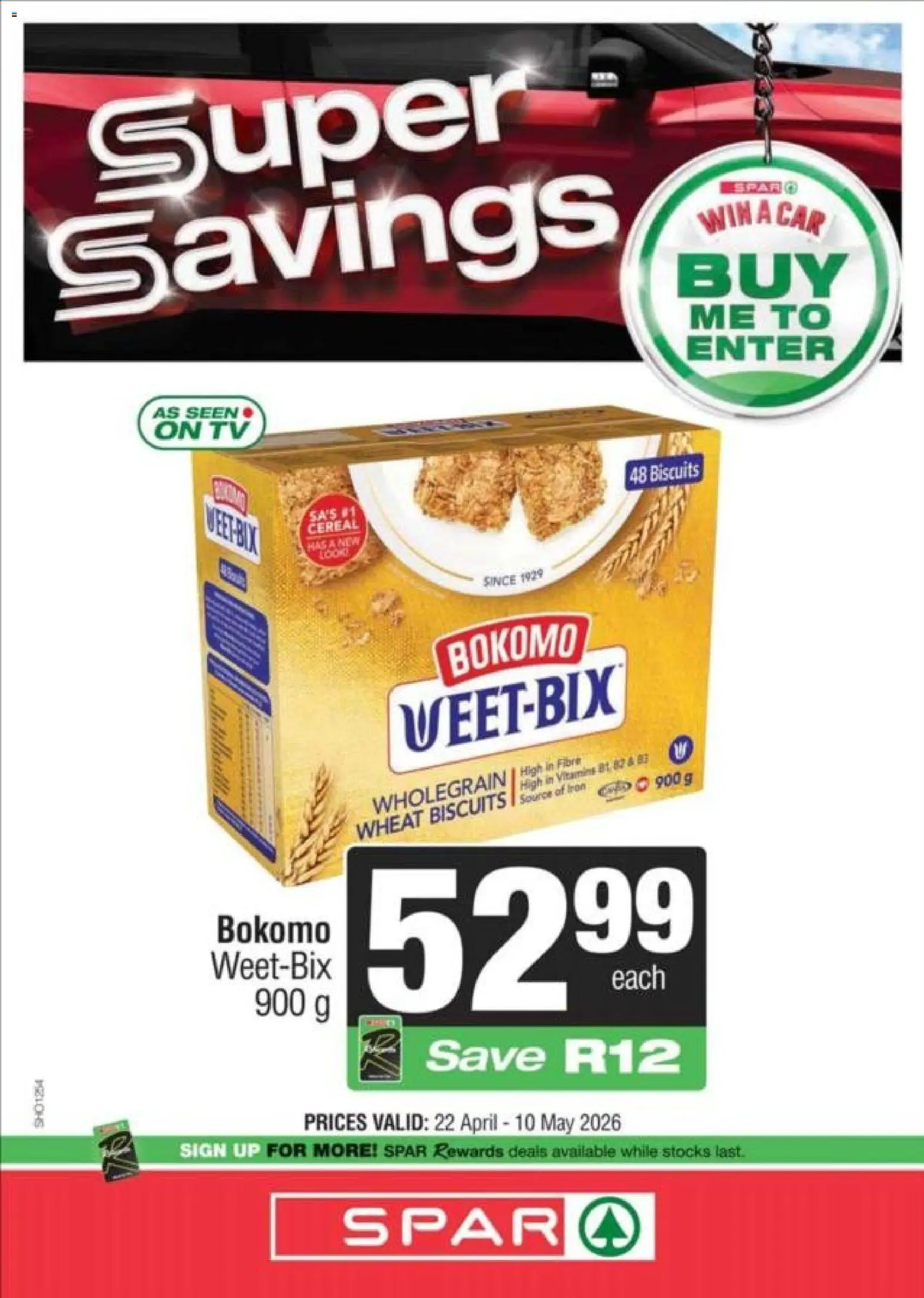 New Spar catalogue – valid from 22.04.2026 | Page: 14 | Products: Iron, TV, Biscuits