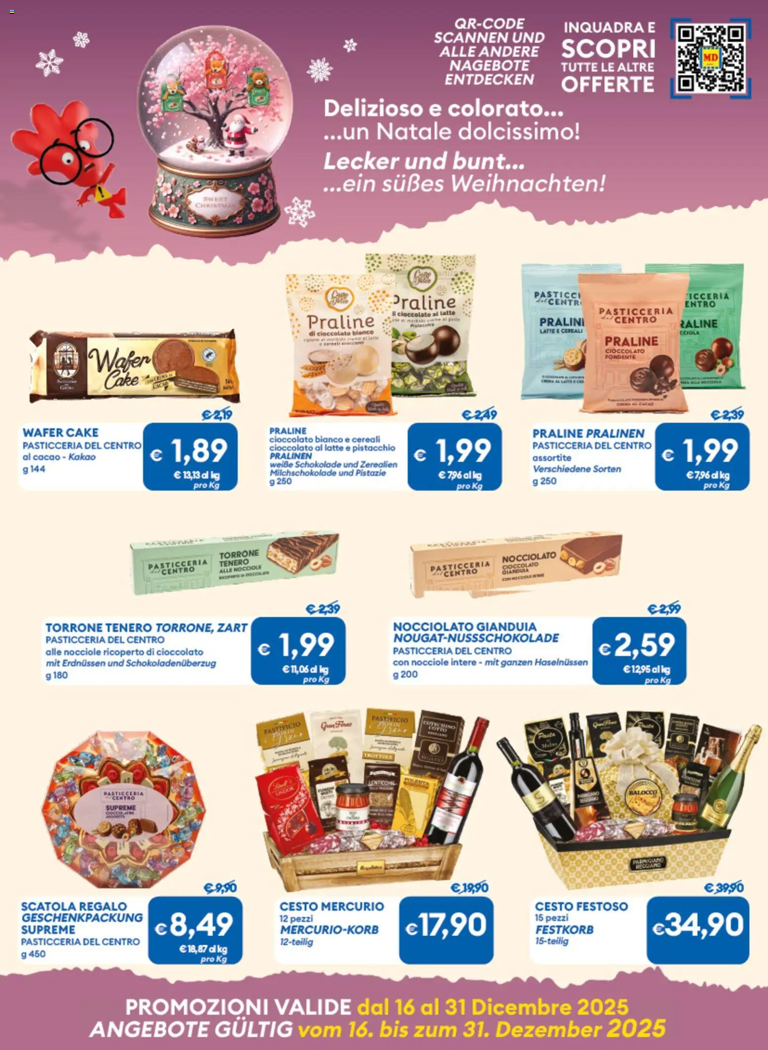 Volantino MD Discount del 16.12.2025 | Pagina: 12 | Prodotti: Crema, Latte, Scatola, Cotechino