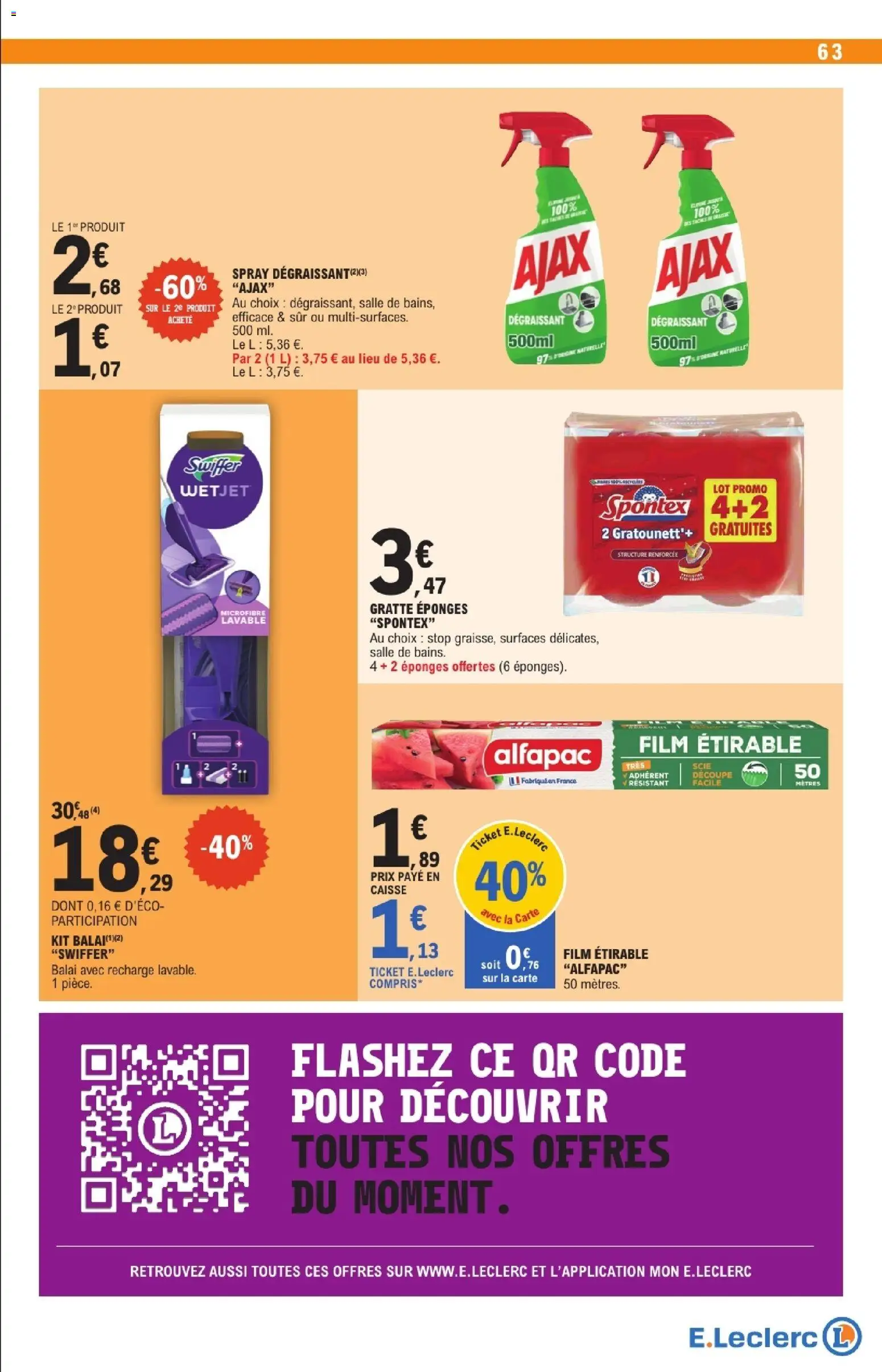 {H1} | Page: 63 | Produits: Swiffer Wetjet, Balai