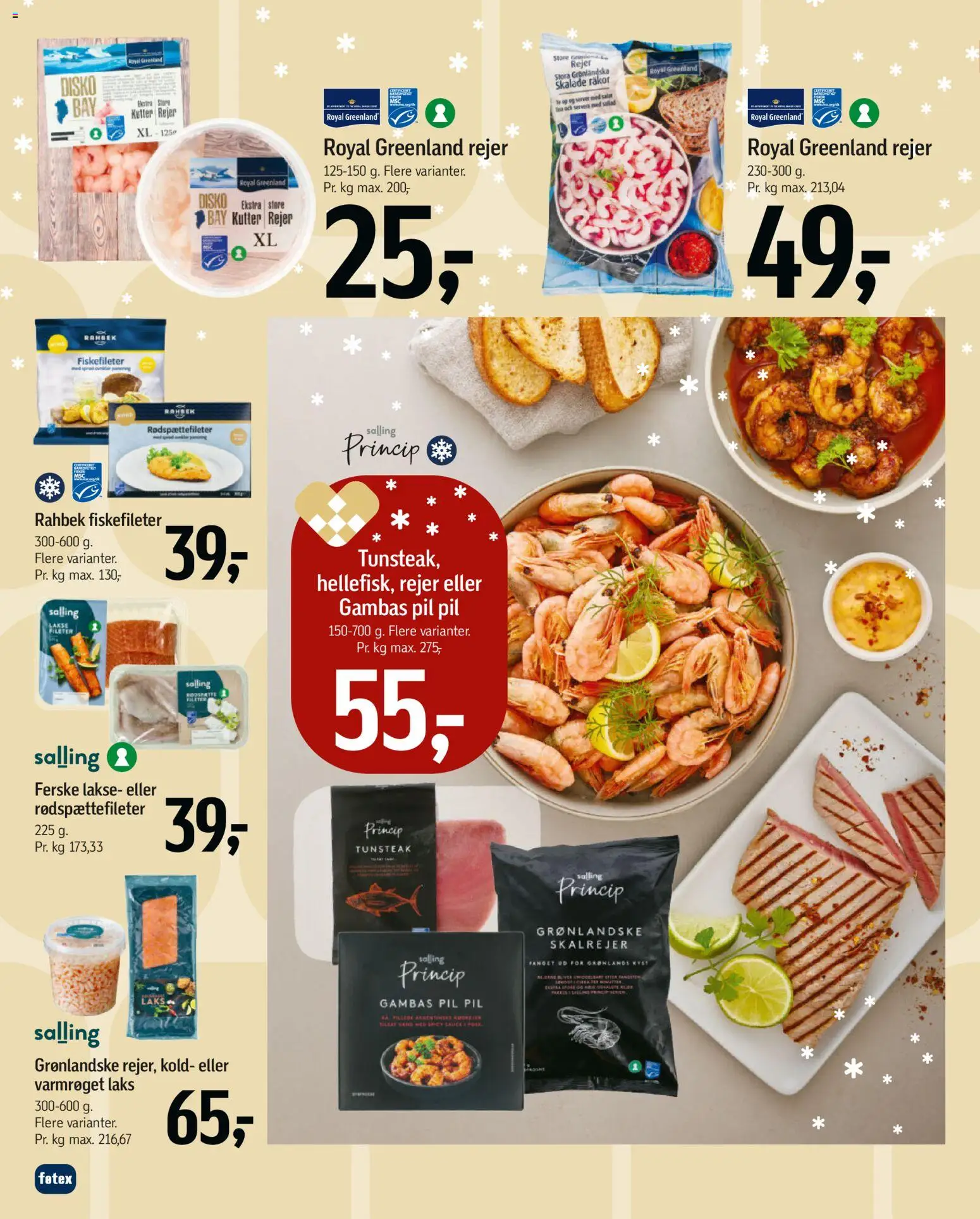 Føtex tilbudsavis – gyldig fra 12.12.2025 | Side: 33 | Produkter: Salat, Rejer