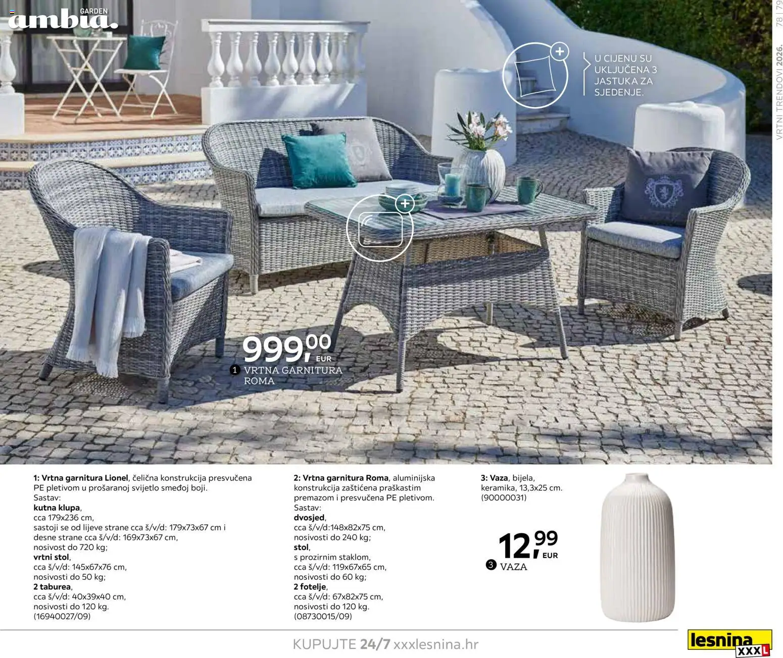 Lesnina katalog | vrijedi od 06.02.2026 | Stranica: 79 | Proizvodi: Vaza, Vrtna garnitura