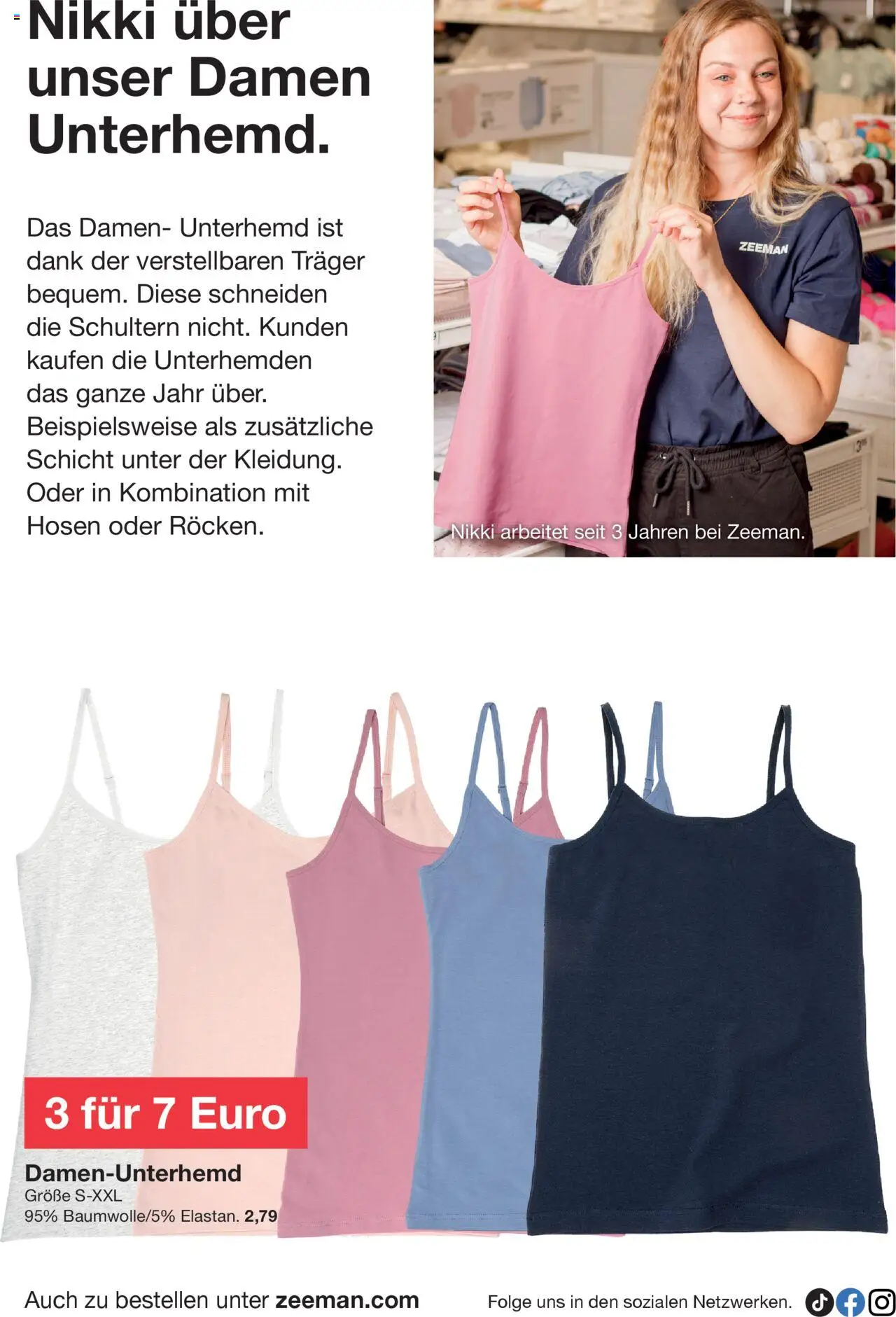 Zeeman Prospekt 	 - gültig ab dem 23.08.2025 | Seite: 14 | Produkte: Unterhemd