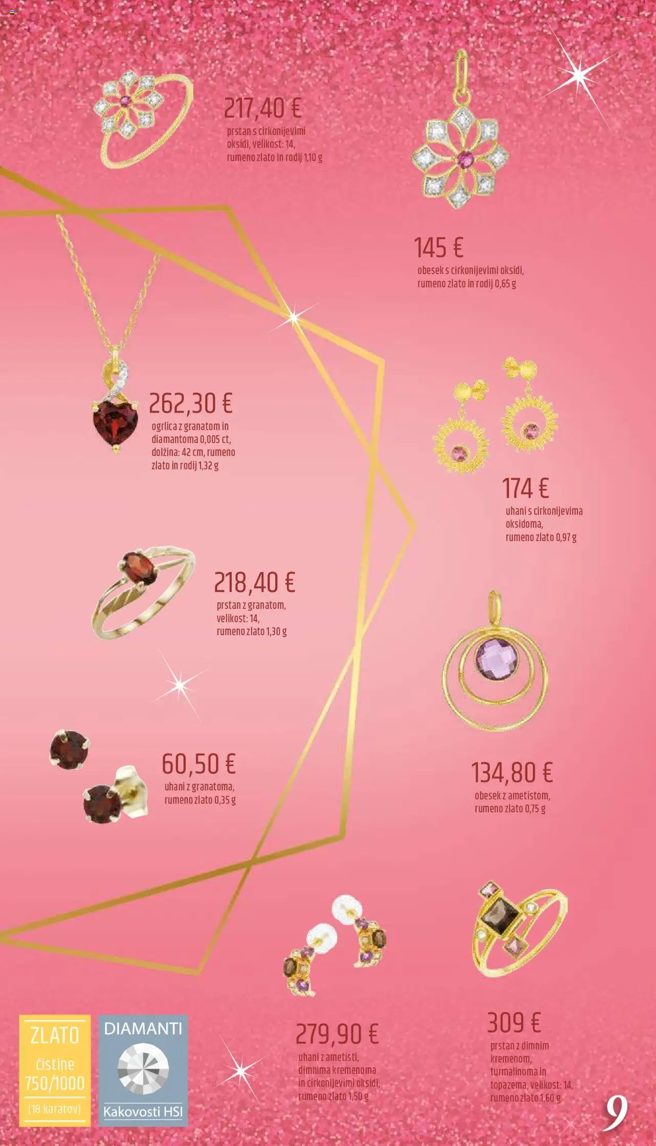 Novi E.leclerc katalog ponudbe – veljaven od 03.10.2025 | Stran: 9 | Izdelki: Prstan, Uhani