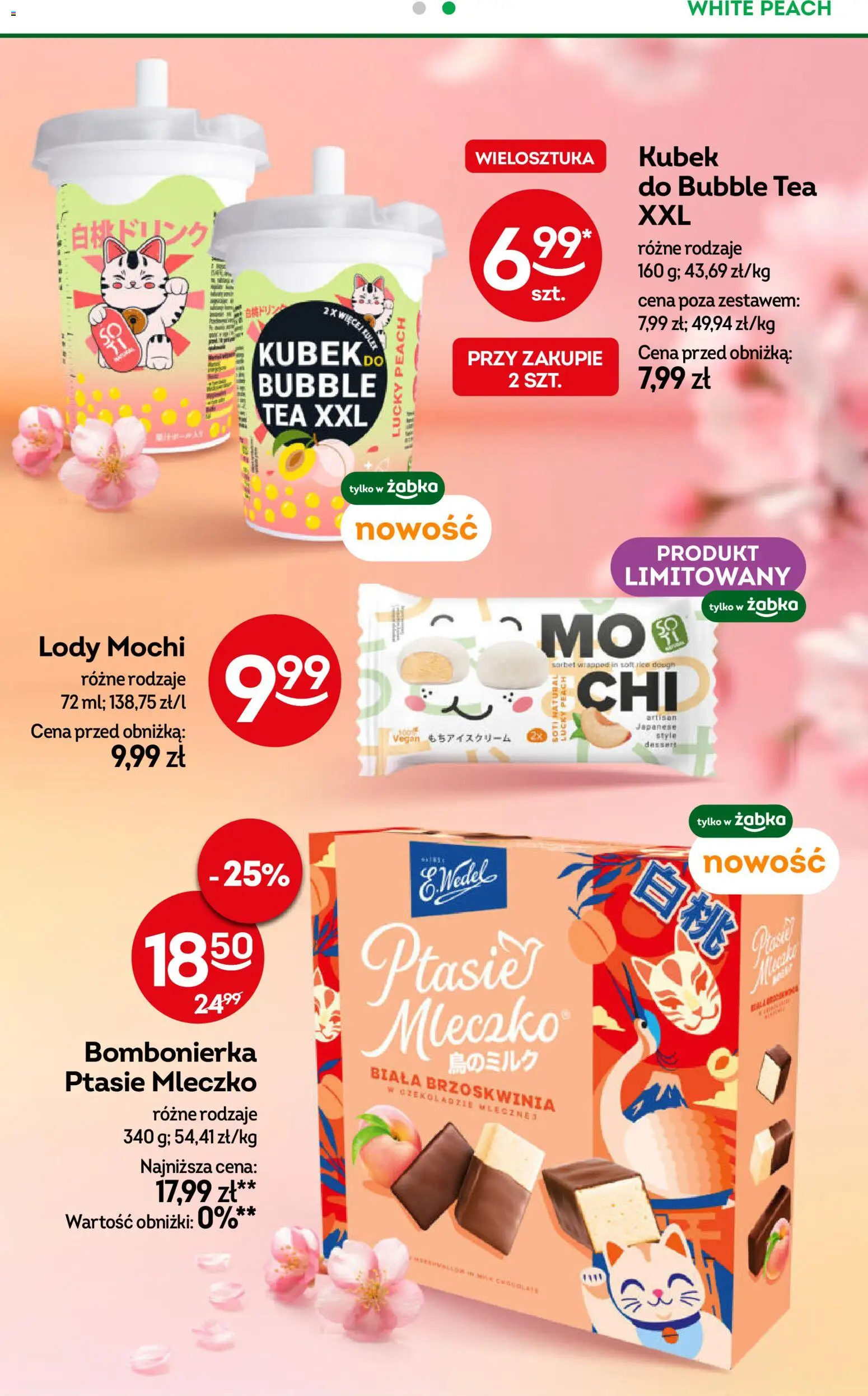 Żabka gazetka od 08.04.2026 | Strona: 29 | Produkty: Bombonierka, Ptasie mleczko, Sorbet, Lody