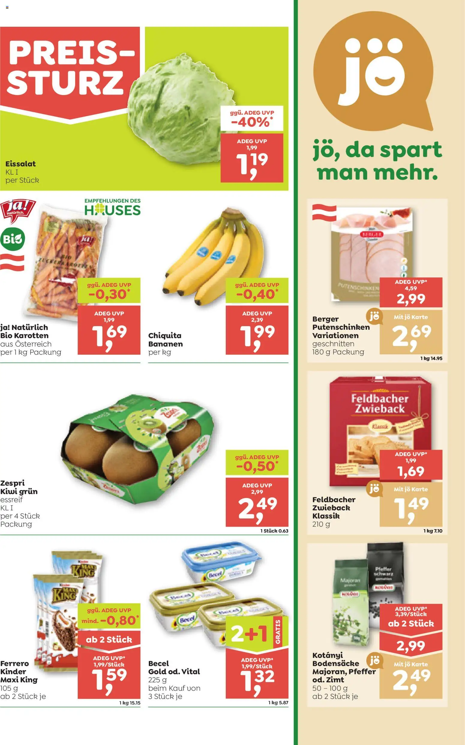 ADEG Flugblatt gültig ab 05.03.2026 | Seite: 3 | Produkte: Kiwi, Pfeffer, Bananen