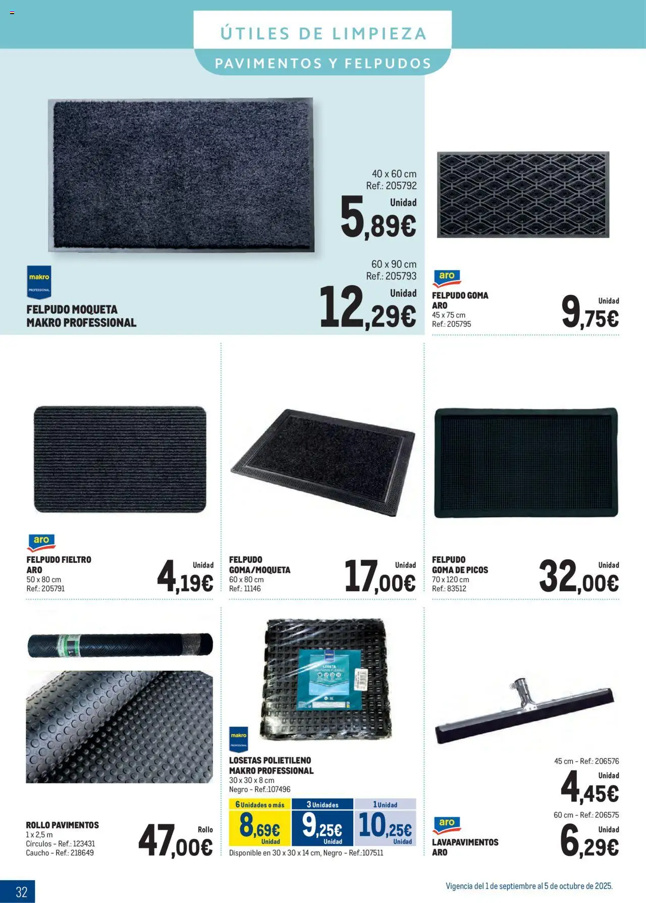 Makro - Especial Limpieza Canarias │ válido desde el 01.09.2025 | Página: 32 | Productos: Felpudo