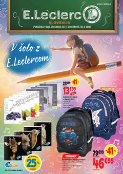 E.leclerc katalog vse za šolo - pregled letaka veljavnega od 30.07.2025
