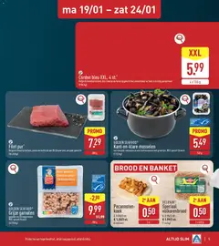 Aldi folder week 3 - Voorbeeld van een folder van Aldi, geldig van 19.01.2026 | Pagina: 5 | Producten: Ham, Gewicht, Kekszek, Brood