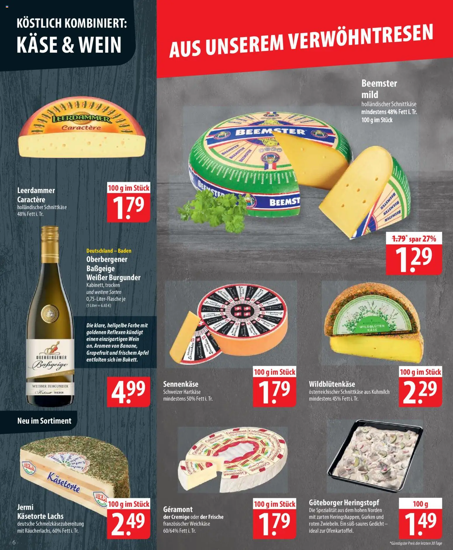 Famila Prospekt 	 – gültig ab 09.03.2026 | Seite: 6 | Produkte: Käse, Äpfel, Leerdammer, Grapefruit