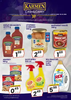 KARMEN CBA leták platný od 09.03.2026 | Strana: 2 | Produkty: Kuchyňa, Kúpelňa, Savo, Arašidy