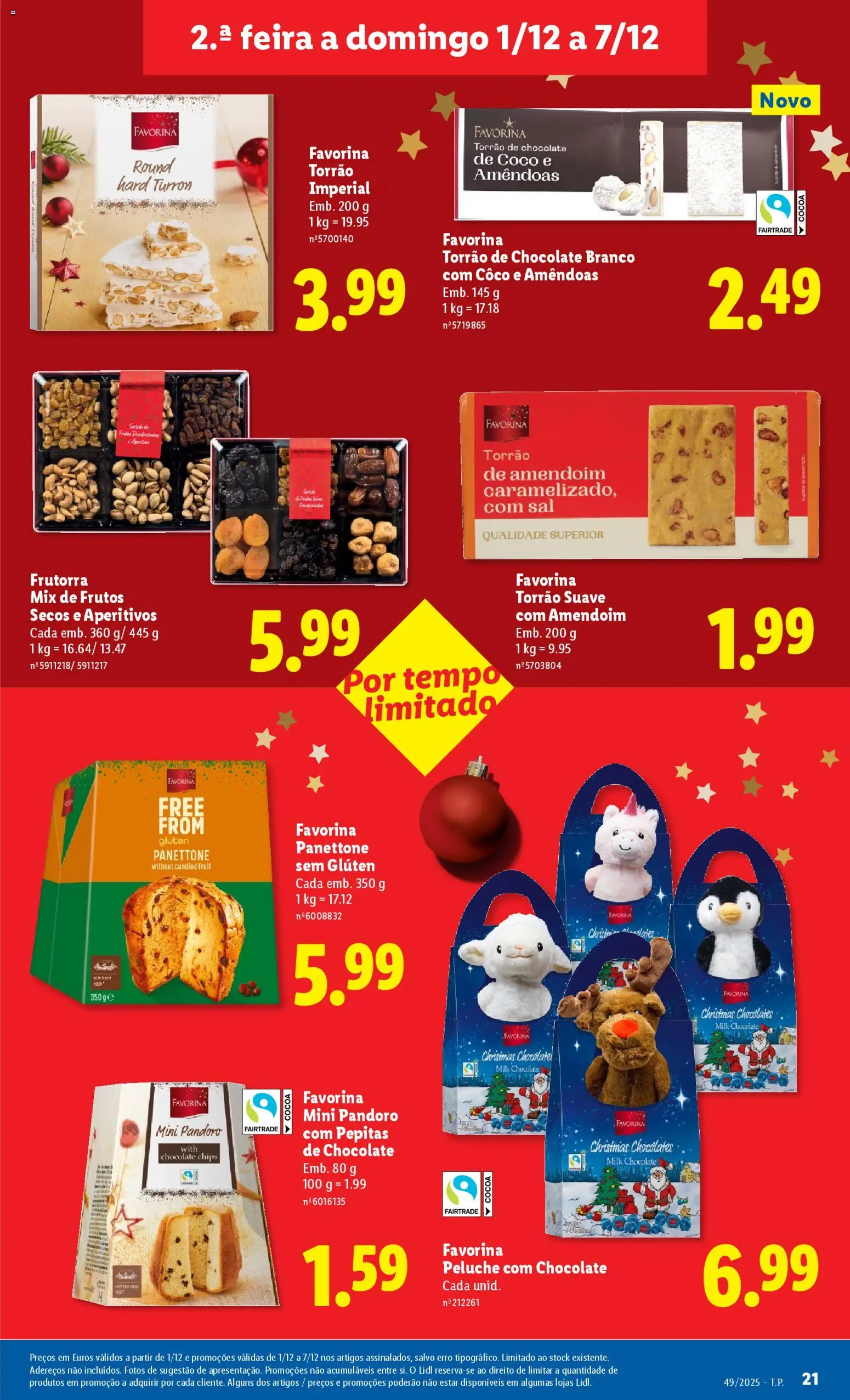 Lidl folheto │ válido de 01.12.2025 | Página: 21 | Produtos: Amêndoas, Chocolates, Sal, Chocolate