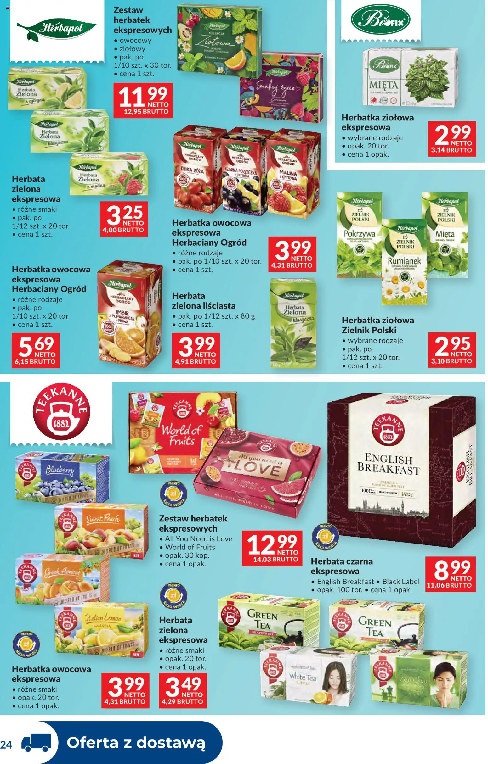 Makro Gazetka - Dystrybucja do sklepów od 17.02.2026 | Strona: 24 | Produkty: Imbir, Mięta, Porzeczka, Herbata