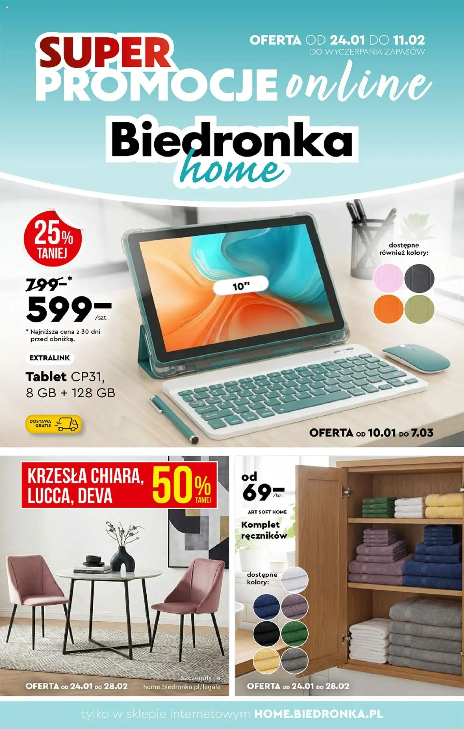 Biedronka gazetka - Home od 24.01.2026 | Strona: 1 | Produkty: Tablet