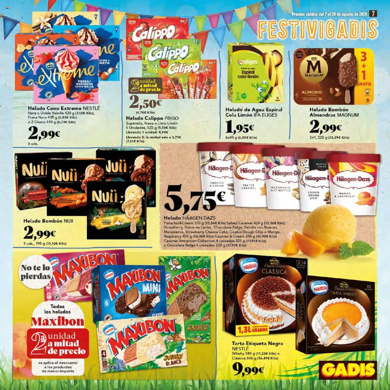 Gadis folleto │ válido desde el 07.08.2025 | Página: 7 | Productos: Chocolate, Té, Whisky, Ρούτερ