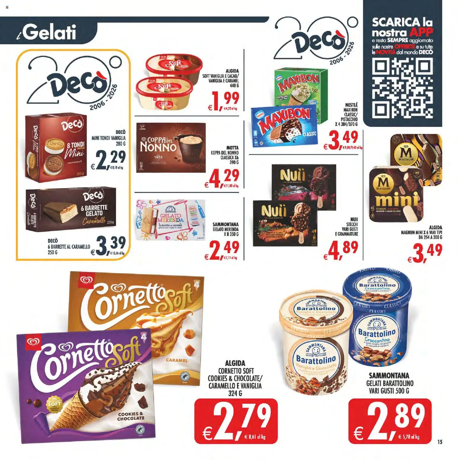 Volantino Decò del 17.04.2026 | Pagina: 17 | Prodotti: Cornetto, Cereali, Gelato