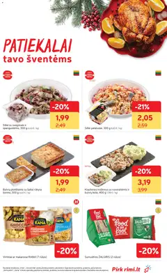 Rimi leidinys galioja nuo 09.12.2025 | Puslapis: 25 | Prekių: Kiaulienos, Plokštainis, Silkė, Makaronai