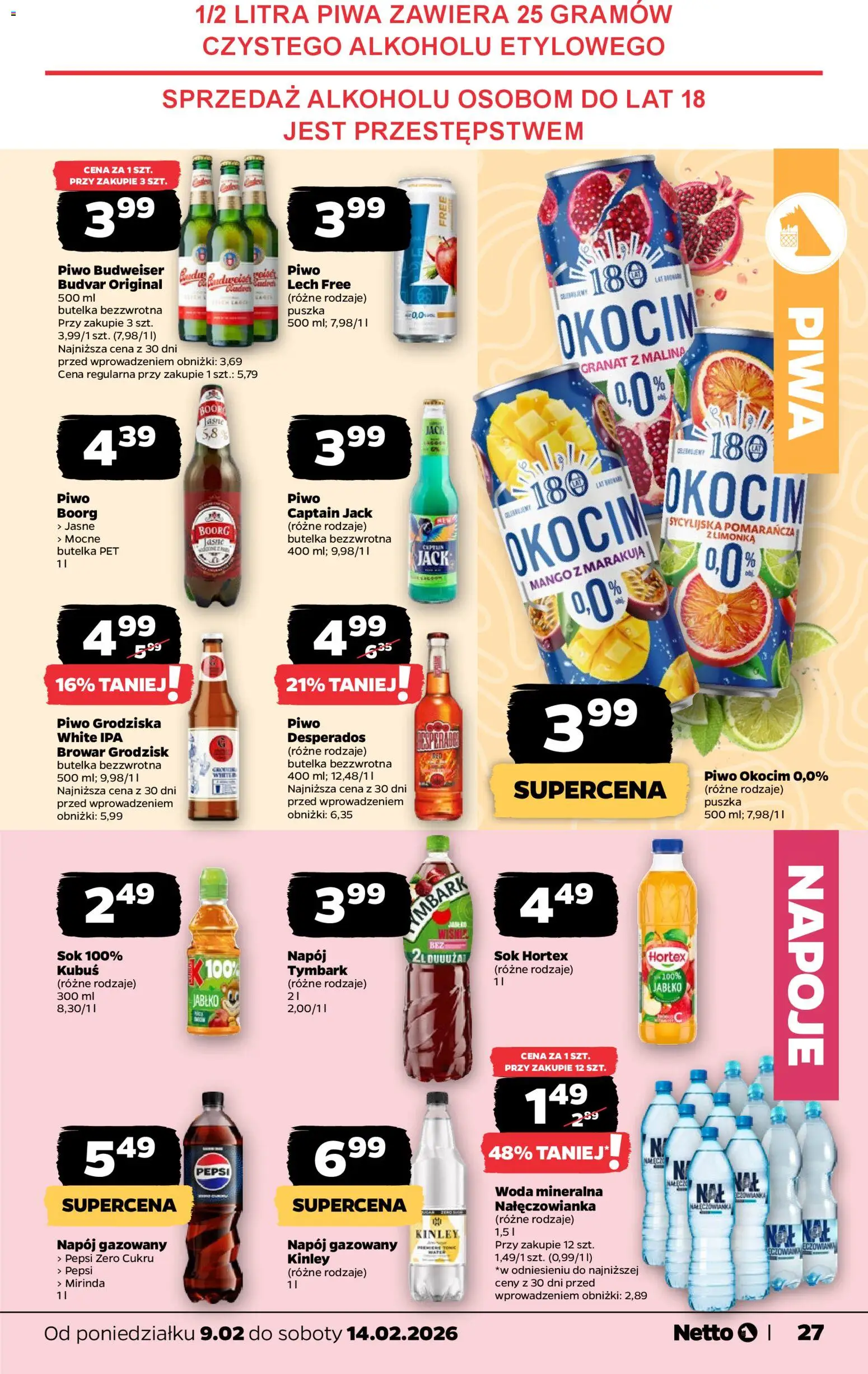 Netto gazetka - Spożywcza od 09.02.2026 | Strona: 27