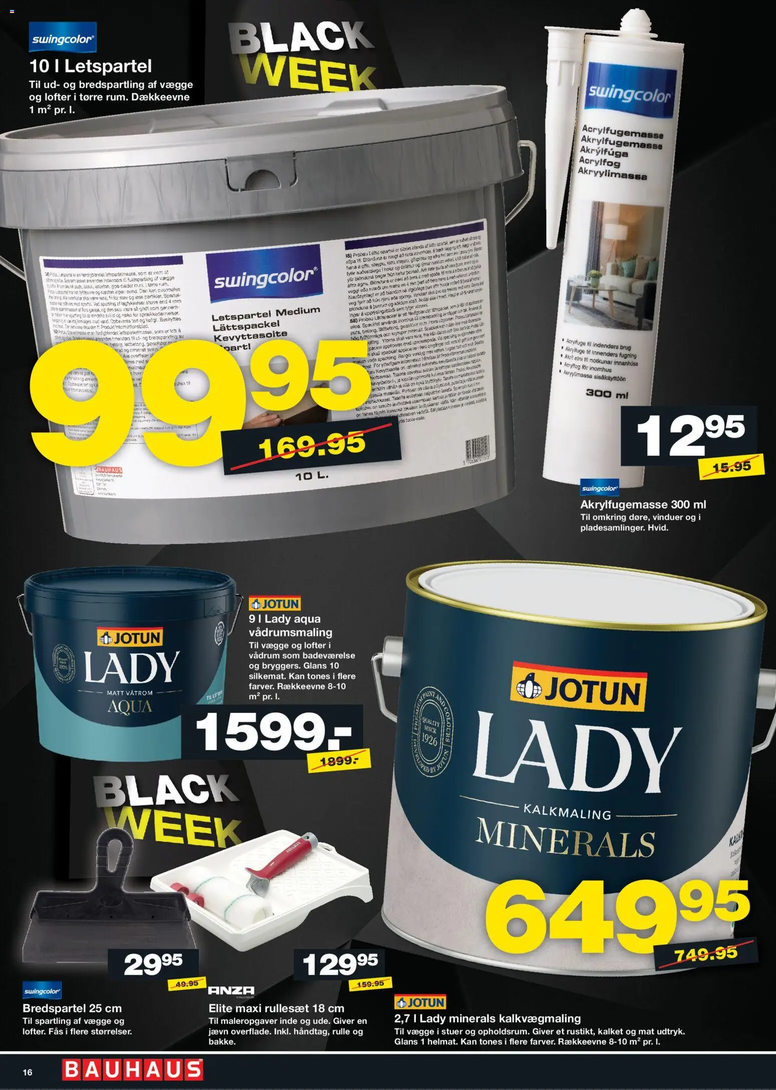 Bauhaus tilbudsavis – gyldig fra 21.11.2025 | Side: 16 | Produkter: Is, Søm