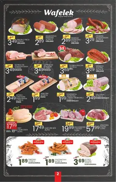 Pogląd oferty "Wafelek Gazetka" - ważna od 08.12.2025 | Strona: 2 | Produkty: Kiełbasa, Bell, Parówki, Szynka