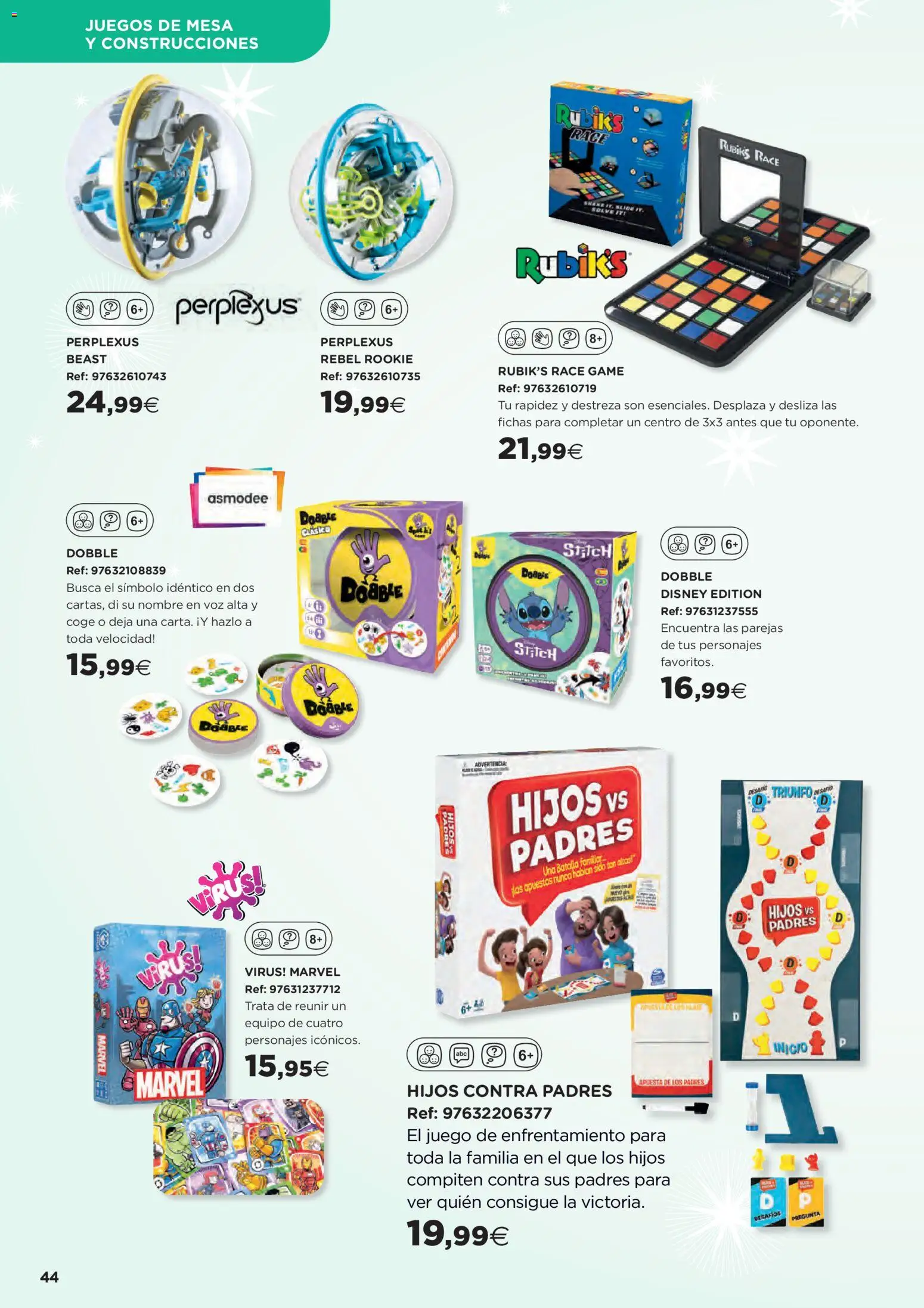Hipercor catálogo │ válido desde el 31.10.2025 | Página: 44 | Productos: Juegos de mesa, Mesa