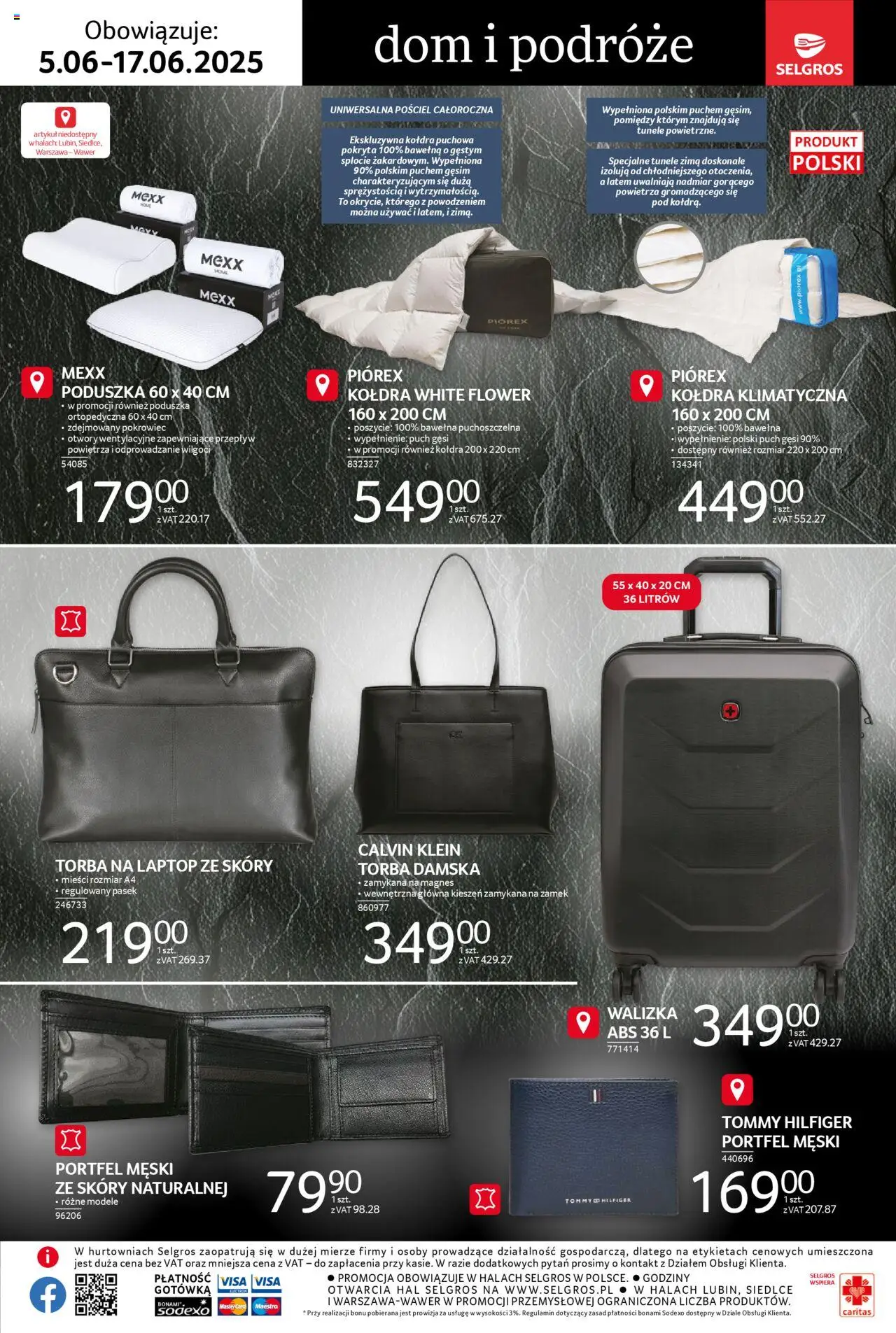 Selgros cash&carry Gazetka - Premium od 05.06.2025 | Strona: 4 | Produkty: Laptop, Poduszka, Poduszka ortopedyczna, Kołdra