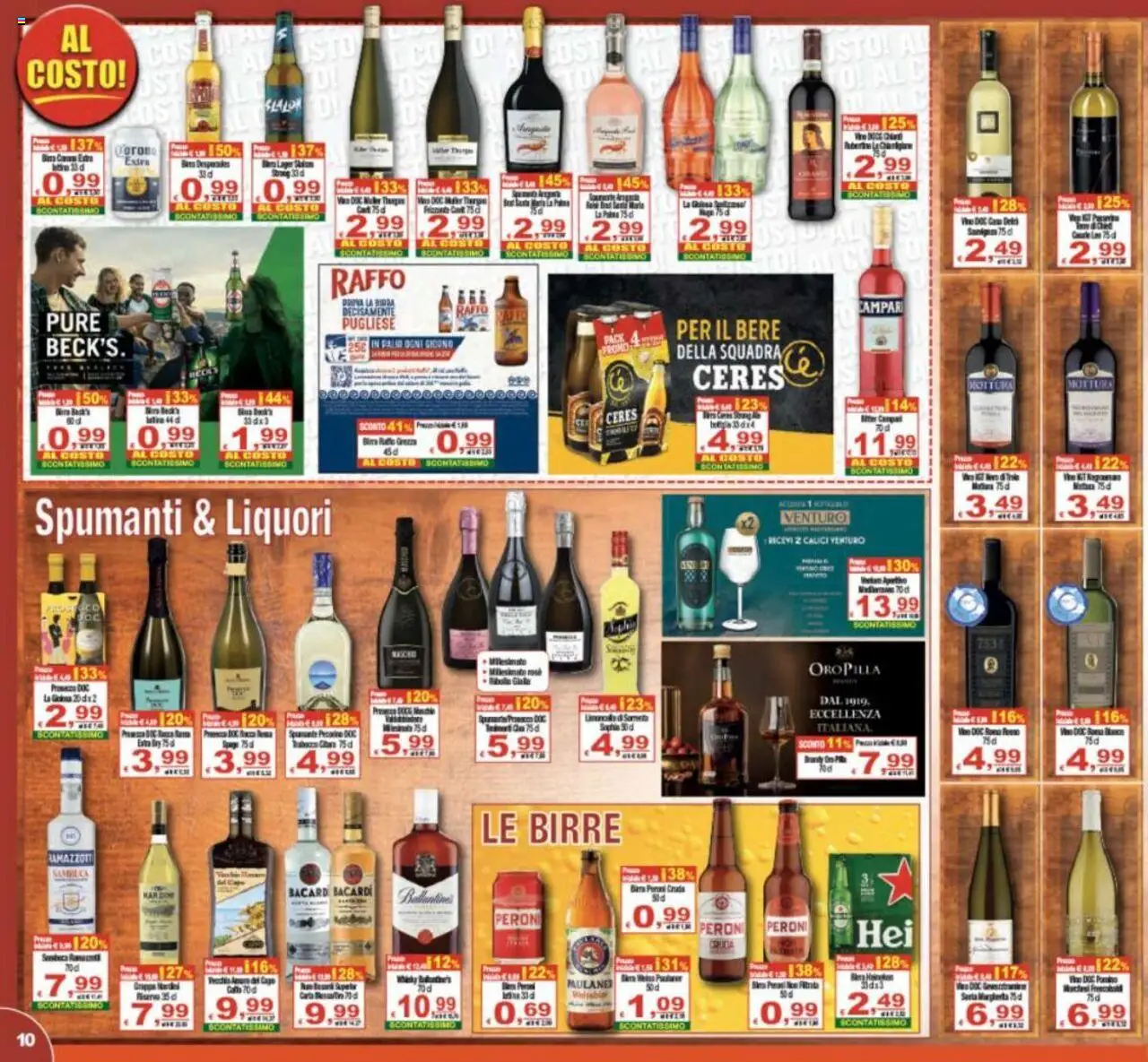 Volantino CTS del 17.09.2025 | Pagina: 10 | Prodotti: Prosecco, Ceres, Grappa, WC