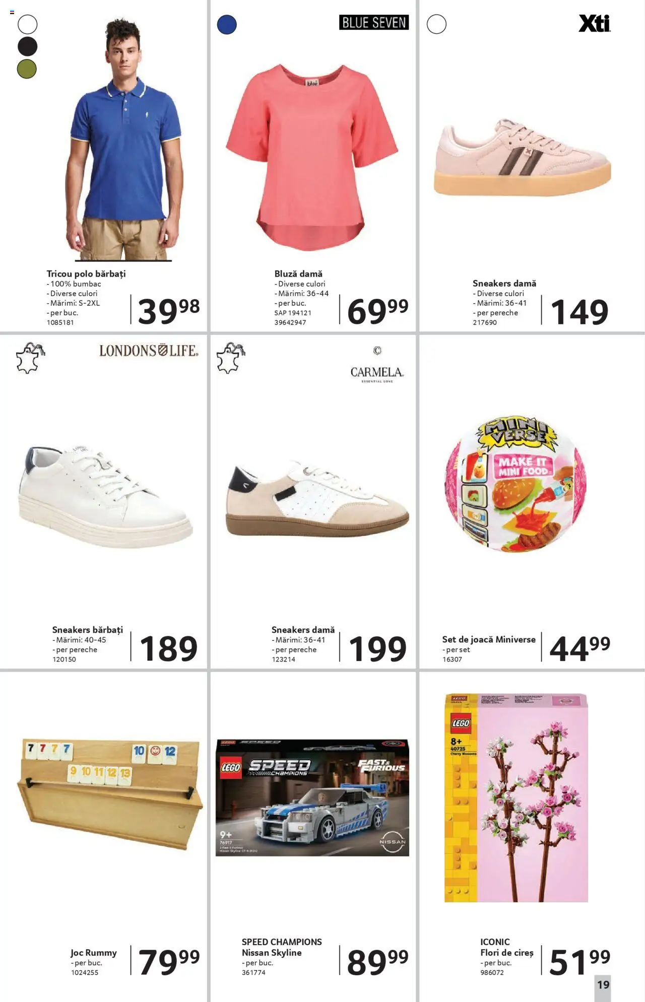 Catalog Selgros - Sibiu – valabil de la 22.08.2025 | Pagină: 19 | Produse: Joc, Tricou, Bluză