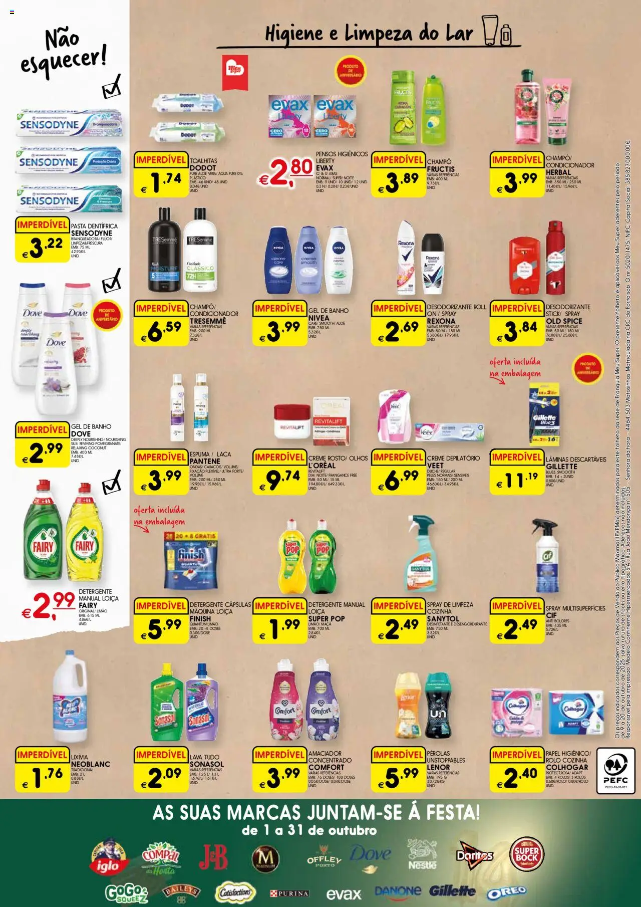 Meu Super folheto │ válido de 09.10.2025 | Página: 8 | Produtos: Gel de banho, Desodorizante, Creme depilatório, Maça
