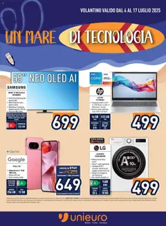 Anteprima del volantino Unieuro Tecnologia catalogo valido a partire dal 03.07.2025