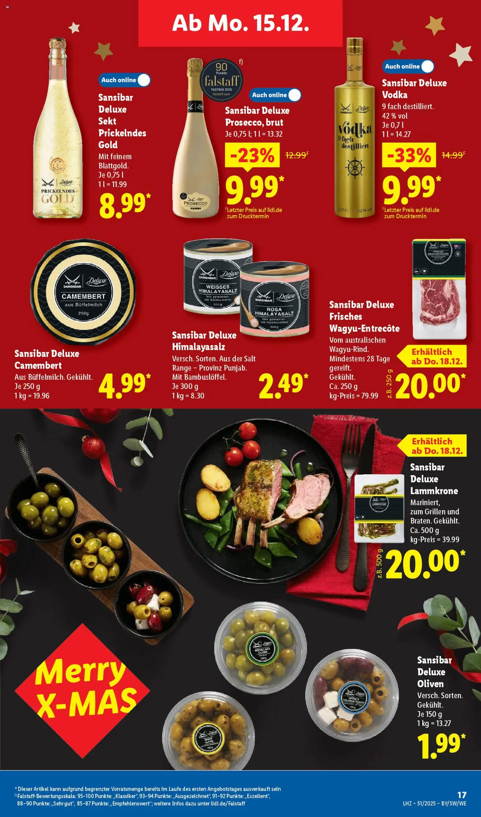 Lidl Prospekt Traunreut – gültig ab 15.12.2025 | Seite: 29 | Produkte: Sekt, Prosecco, Vodka