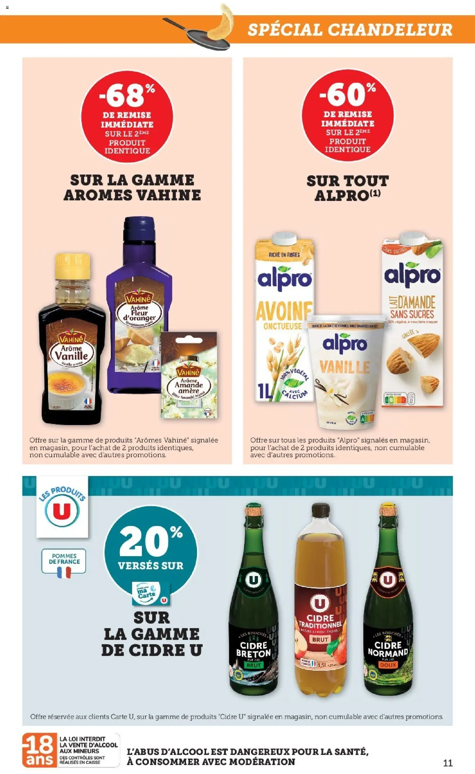 {H1} | Page: 11 | Produits: Amande, Cidre brut, Cidre, Pommes