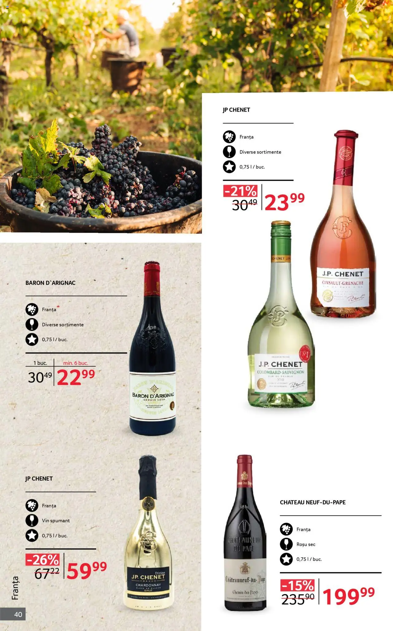 Noul catalog Selgros – valabil de la 01.10.2025 | Pagină: 40 | Produse: Vin