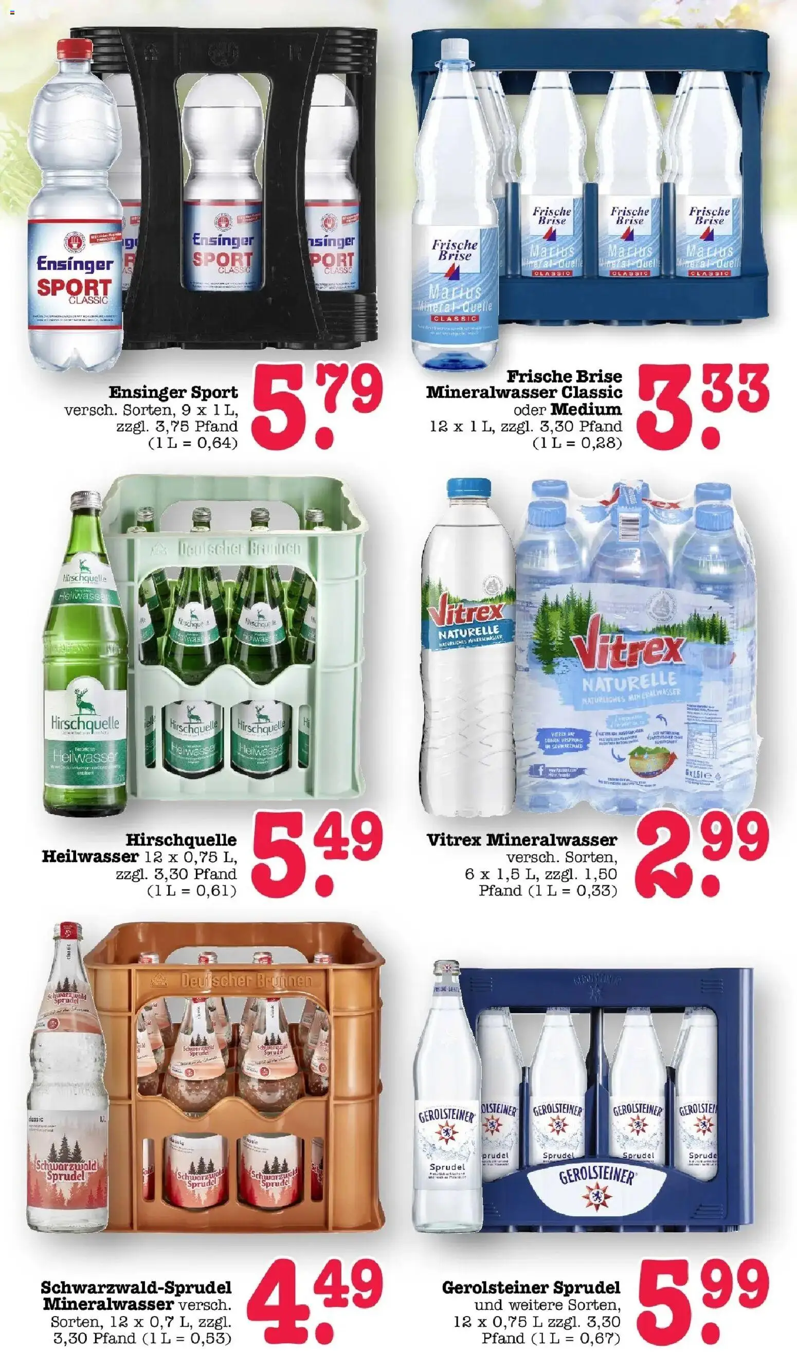 Angebote – gültig ab 30.03.2026 | Seite: 56 | Produkte: Mineralwasser, Gerolsteiner