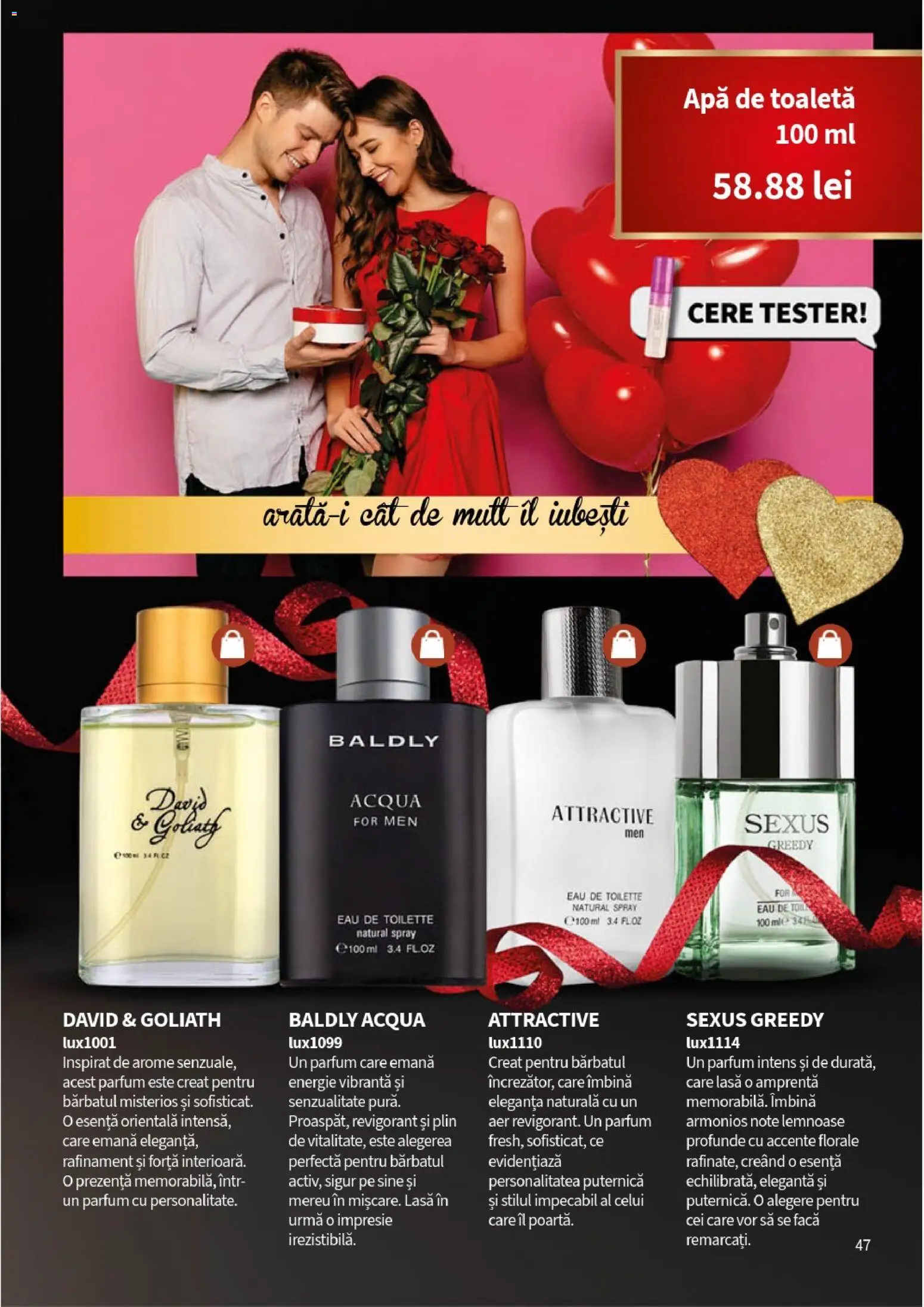 Noul catalog Lady’s – valabil de la 05.01.2026 | Pagină: 49 | Produse: Toaletă, Parfum, Apă de toaletă, Apă