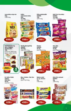 Reál - Akciós újság Pont - amely érvényes a következő dátumtól: 14.01.2026 | Oldal: 5 | Termékek: Croissant, Cheetos, Snickers, Keksz