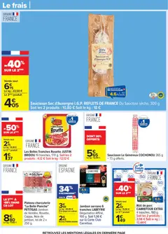 Carrefour - Prévisualisation de Carrefour catalogue semaine 6 valide à partir de 03.02.2026 | Page: 50 | Produits: Saucisson sec, Plateau, Jambon, Noix