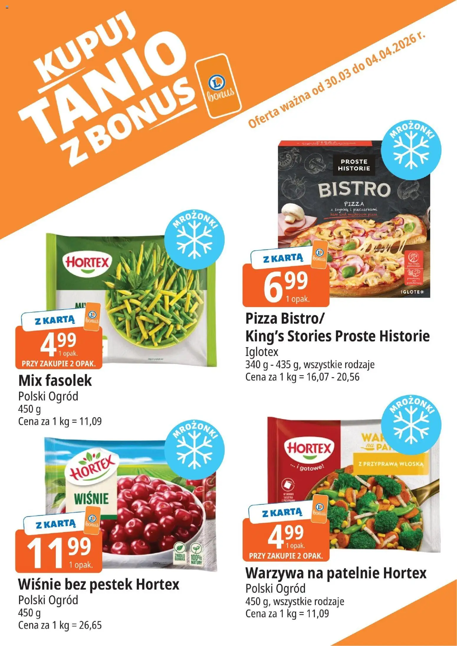 E.Leclerc gazetka - Kłodzko kupony dodatkowe od 30.03.2026 | Strona: 11 | Produkty: Karta, Szynka, Patelnie, Pizza