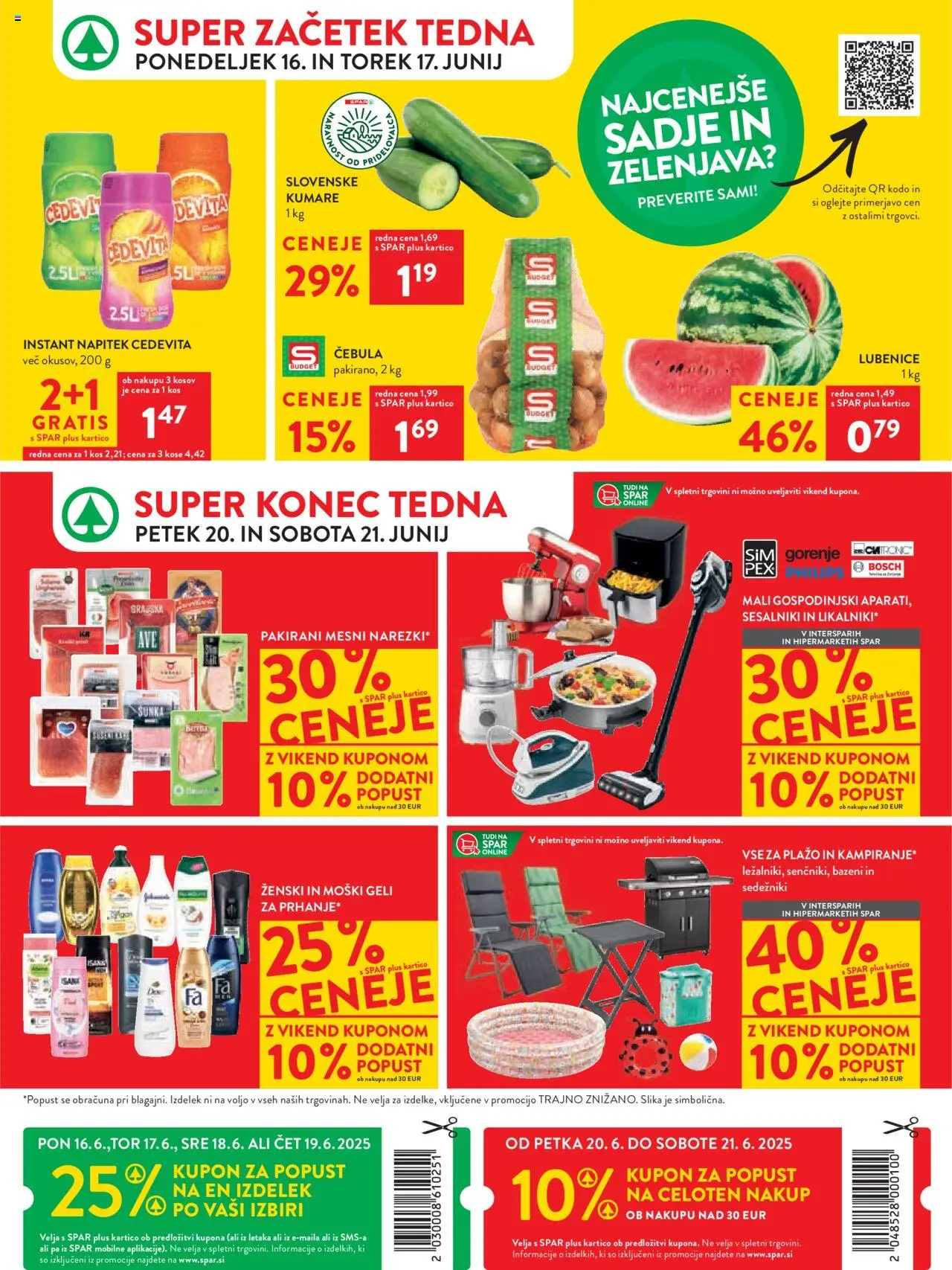Spar katalog 25/25 │ velja od 18.06.2025 | Stran: 36 | Izdelki: Kos, Sunka, Sadje, Lubenice