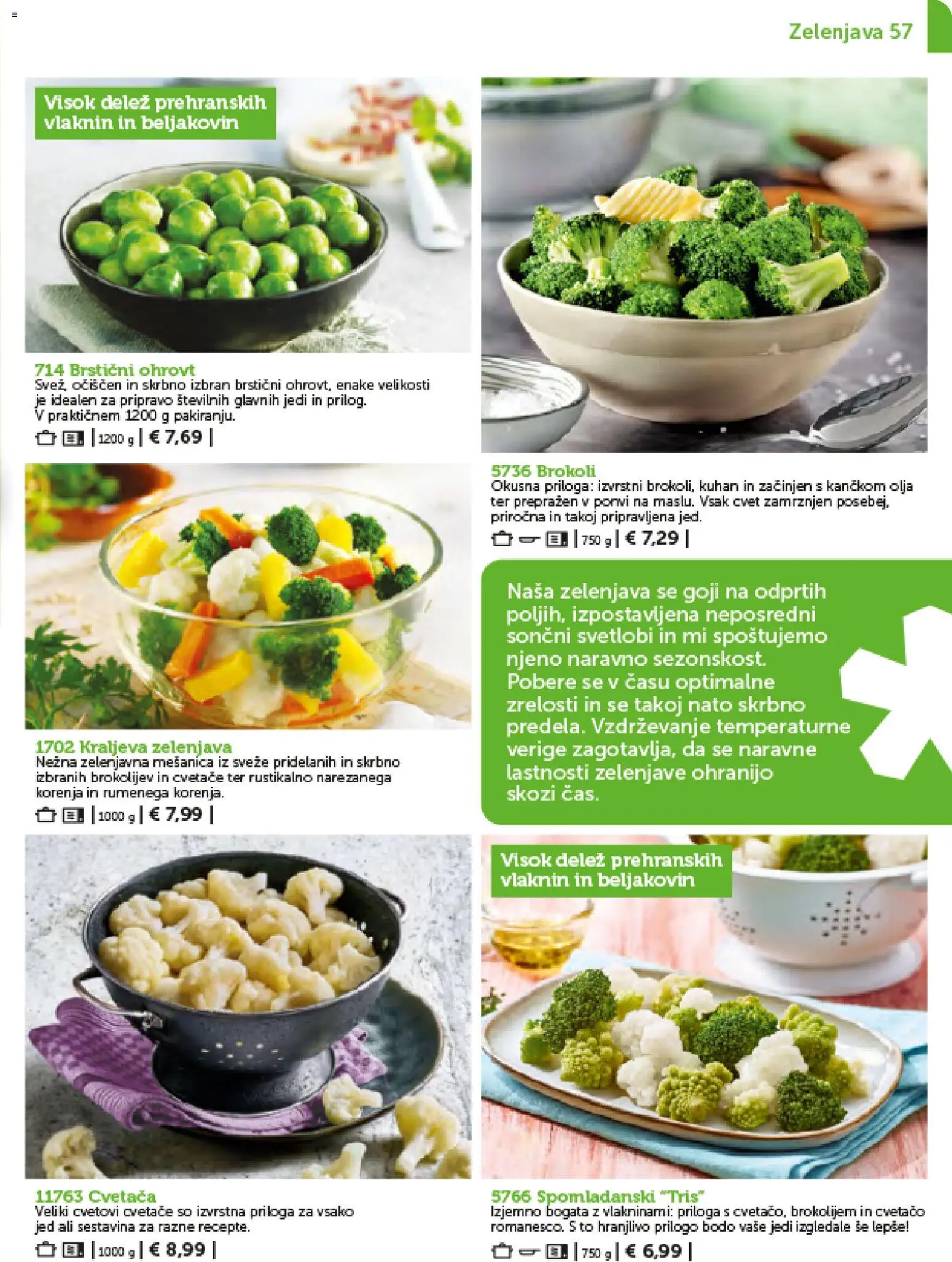 Novi Bofrost katalog ponudbe – veljaven od 01.02.2026 | Stran: 57 | Izdelki: Zelenjava