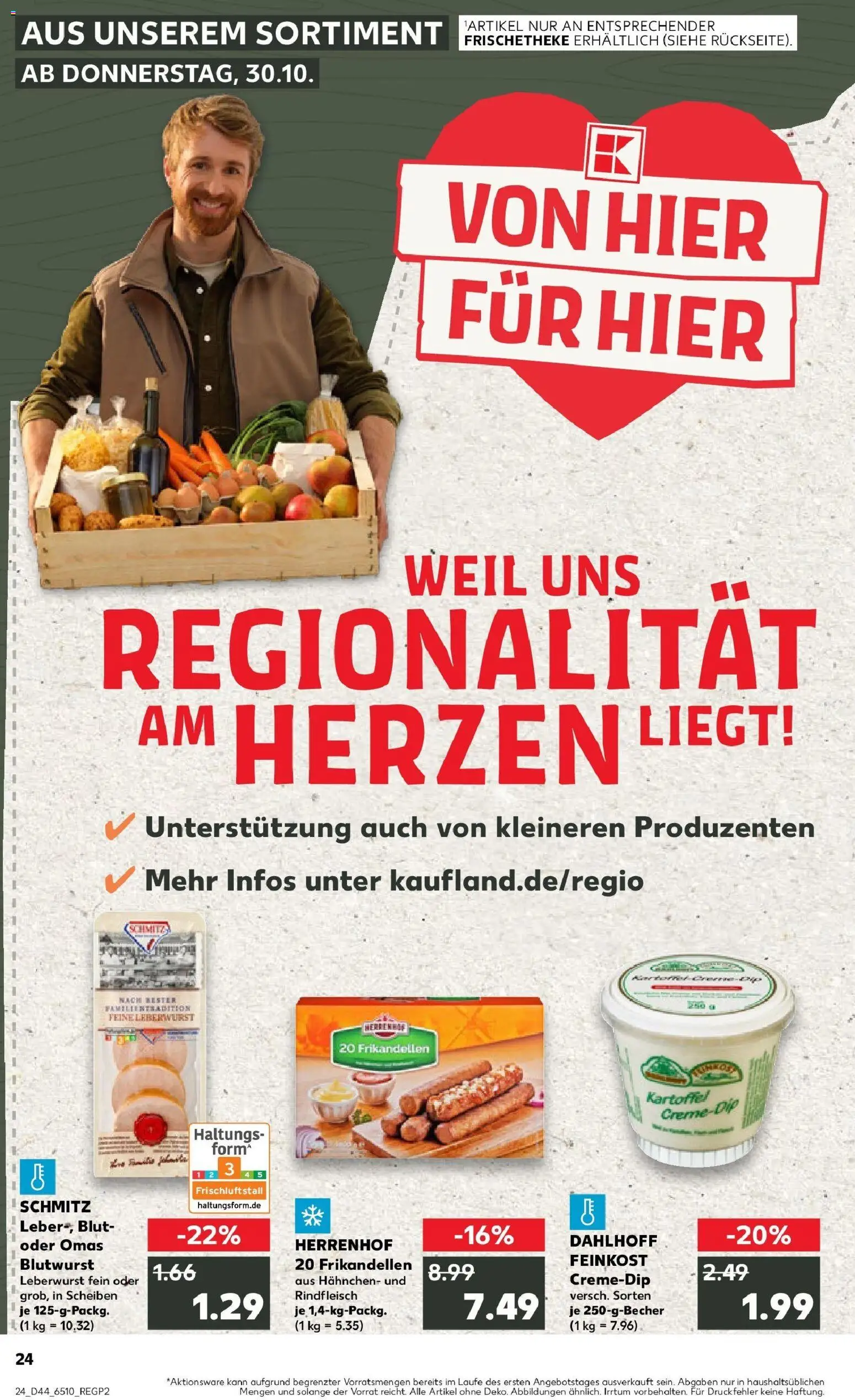 Kaufland prospekt Köln	 – gültig ab 30.10.2025 | Seite: 24 | Produkte: Hahnchen, Rindfleisch